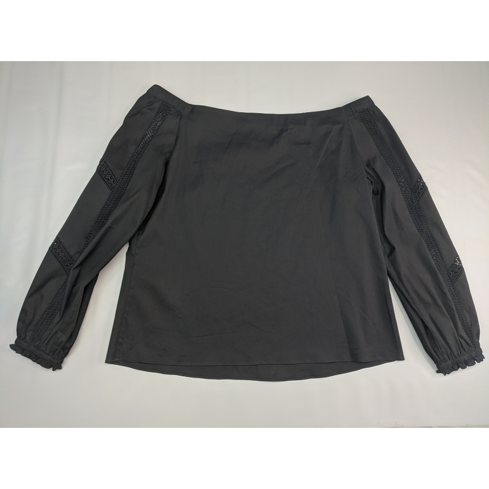 Off shoulder blouse by WHBM, long sleeved Women's Large EUC - Picture 2 of 8